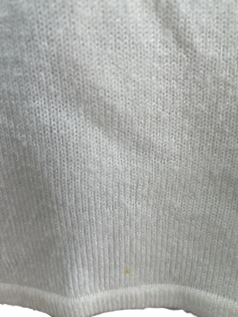 Preloved Unknown Brand - White Bolero Shrug Sweater With Beads (3-4y, 4-5y) - Top