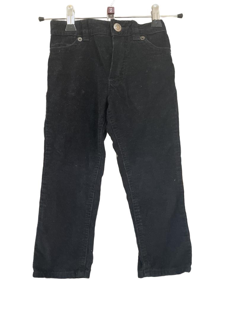 Preloved John Lewis - Black Slim Corduroy Trousers  (2y)