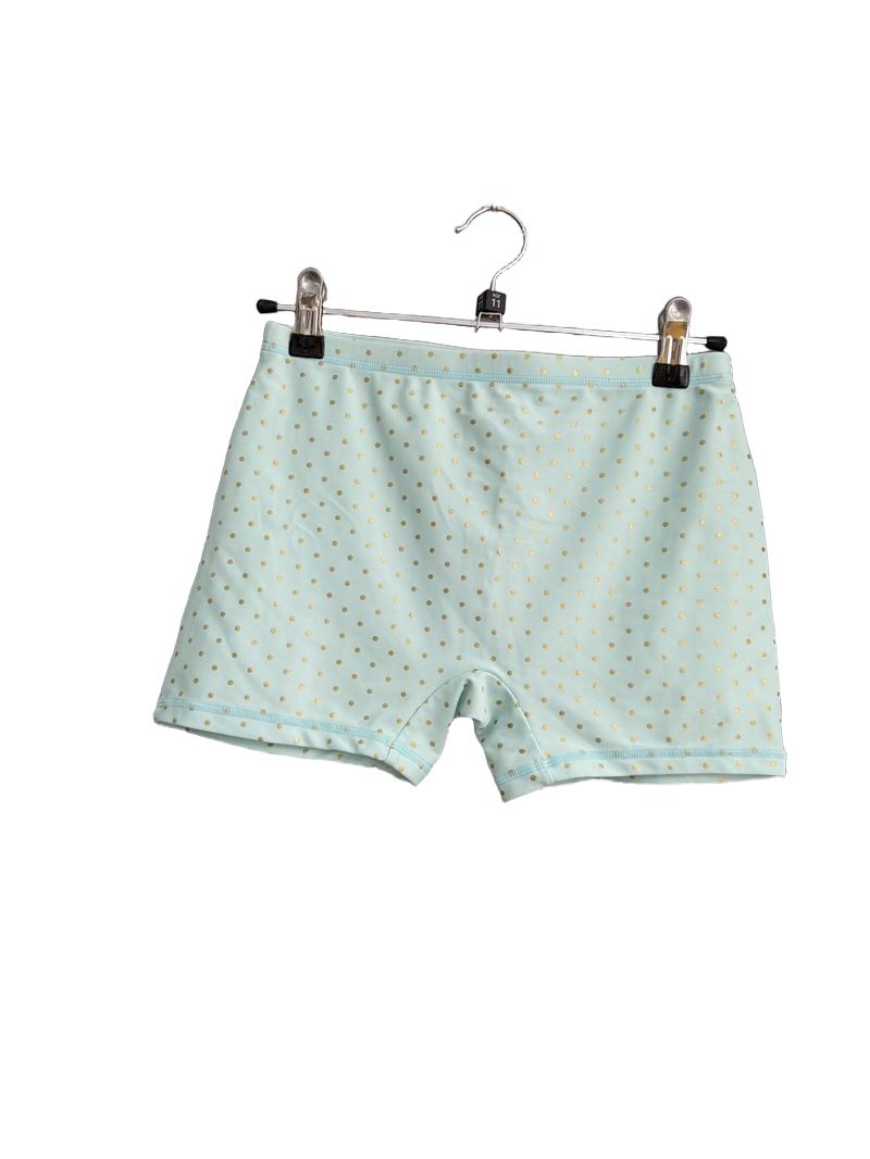 Preloved Monsoon - Green Gold Polka Dot Water Shorts (11-12y)
