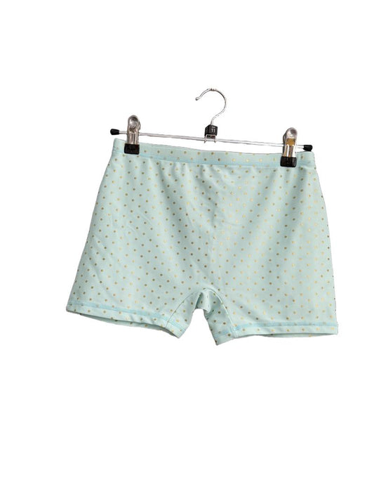 Preloved Monsoon - Green Gold Polka Dot Water Shorts (11-12y)