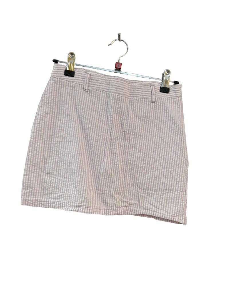 Preloved Gymboree - Pink And White Seersucker Skort (8-9y)