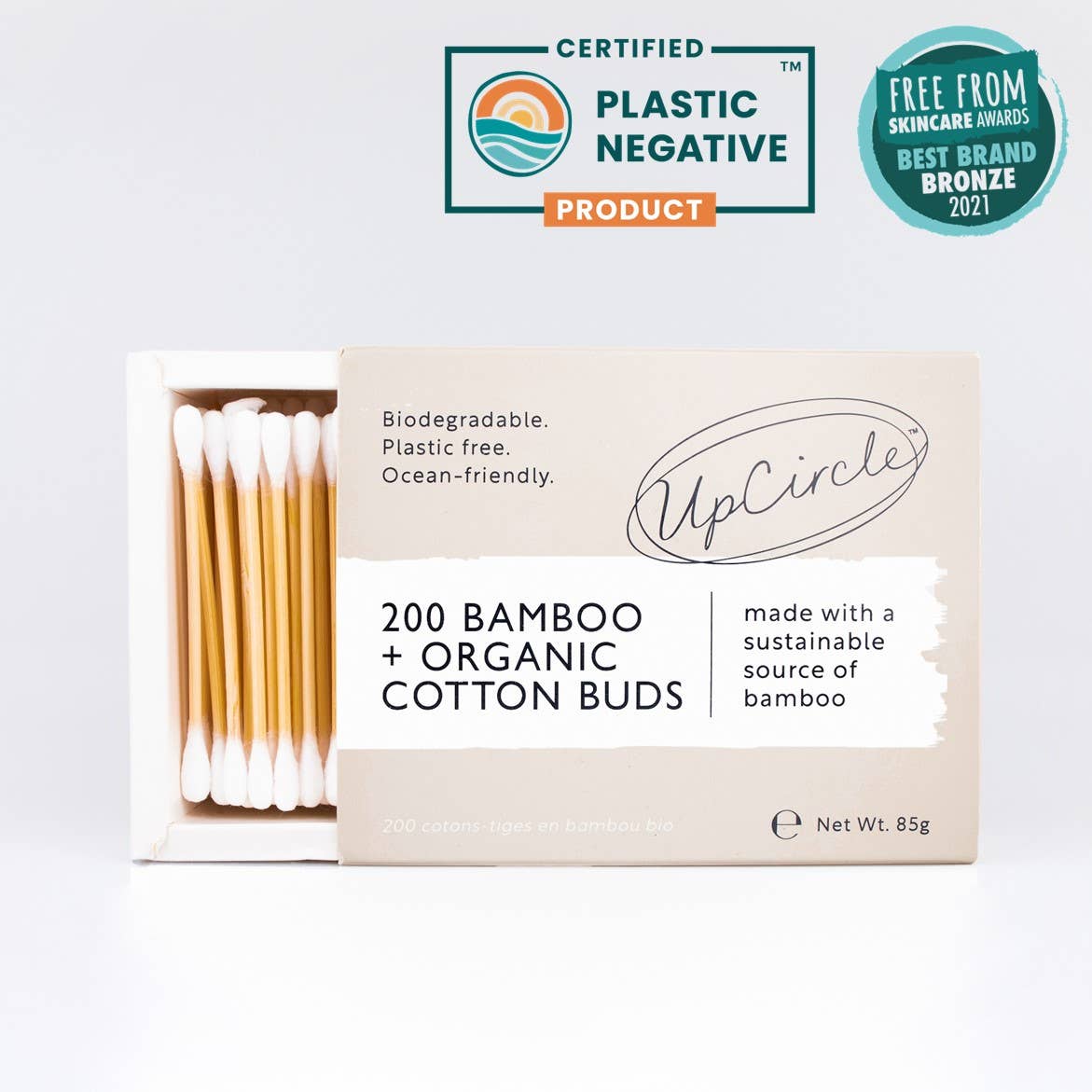 Plastic Free + Eco Friendly - Bamboo + Organic Cotton Buds