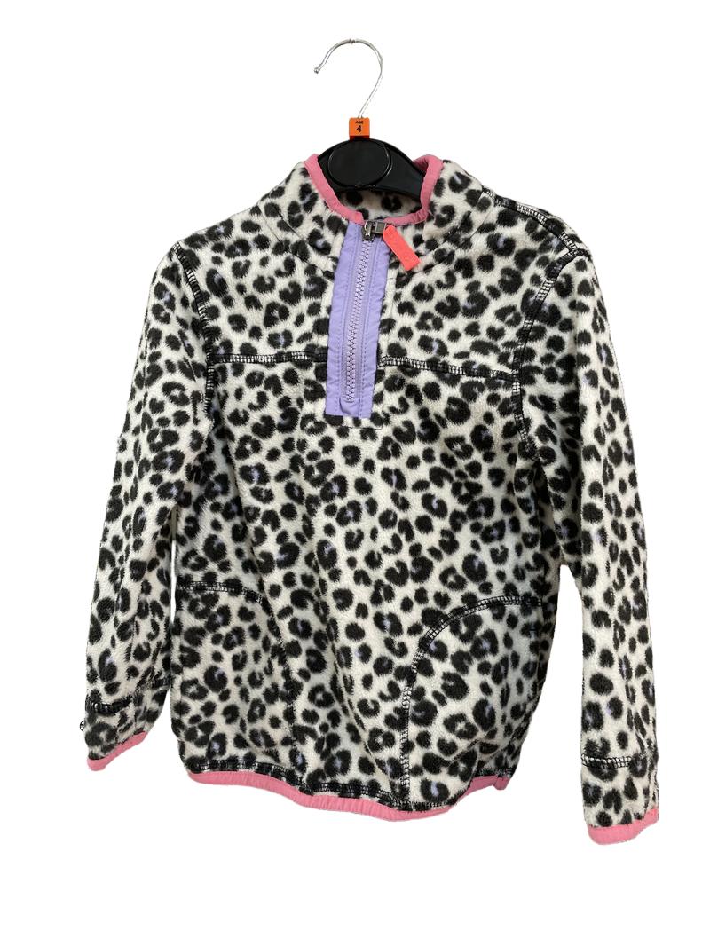 Preloved Marks & Spencer - Leopard Print Half-zip  Fleece (4-5y)