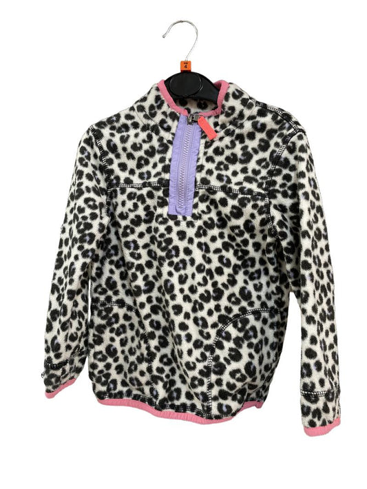 Preloved Marks & Spencer - Leopard Print Half-zip  Fleece (4-5y)
