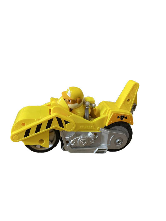 Preloved Paw Patrol Big Yellow Road Roller Rubble - Unknown Brand