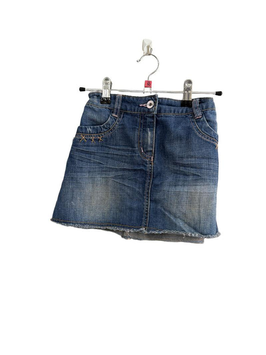 Preloved Marks & Spencer - Distressed Blue Jean Skirt (10-11y)