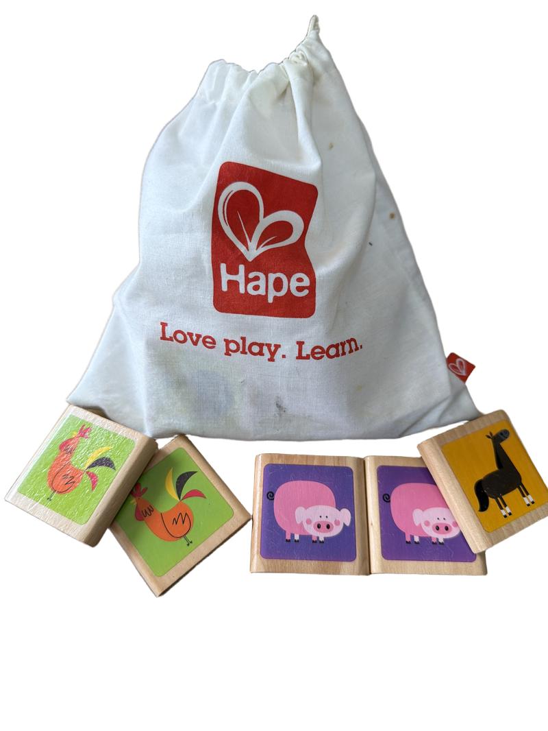 Preloved Toys - Wooden Matching Memory Game - Hape