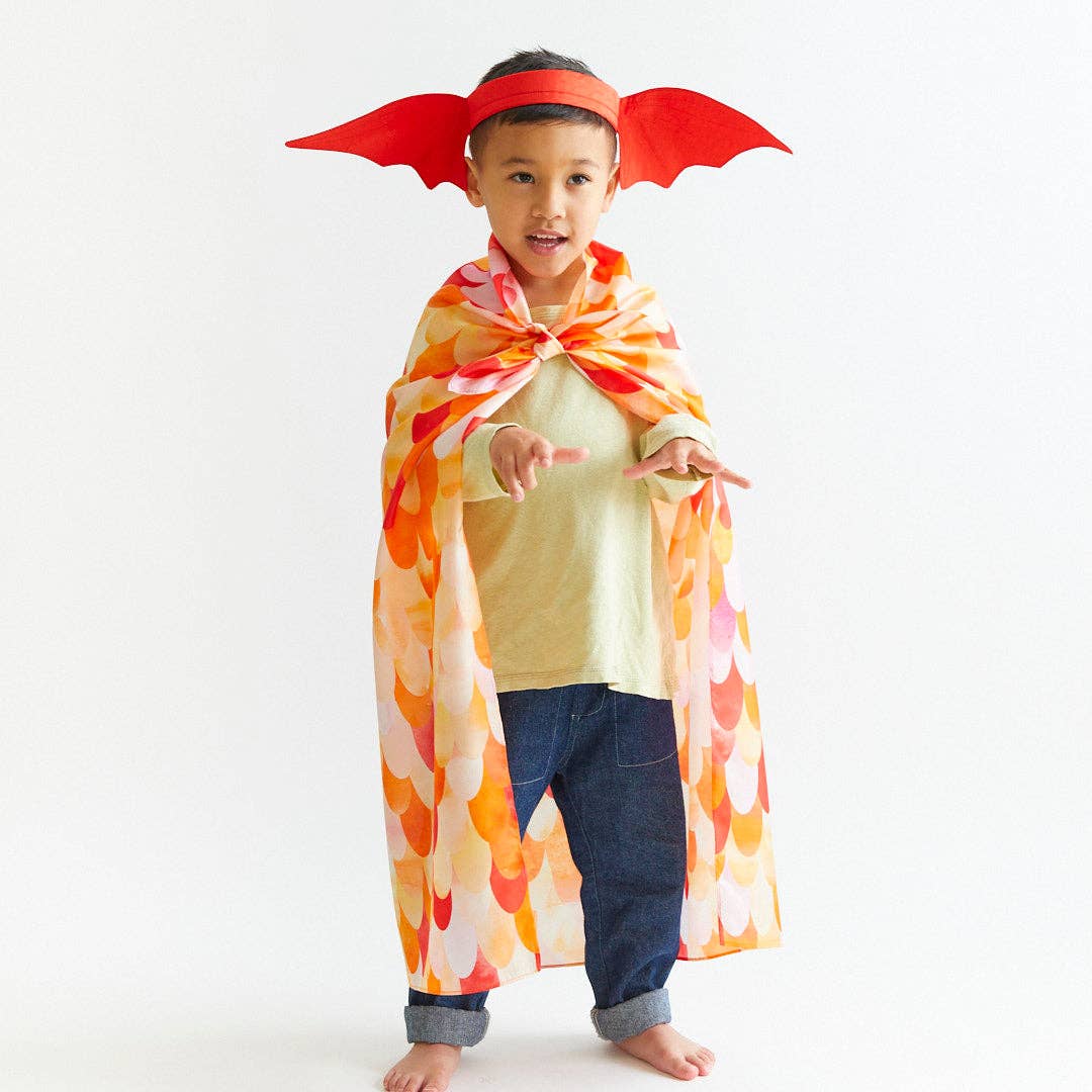 Sarah's Silks - Red Dinosaur Playsilk