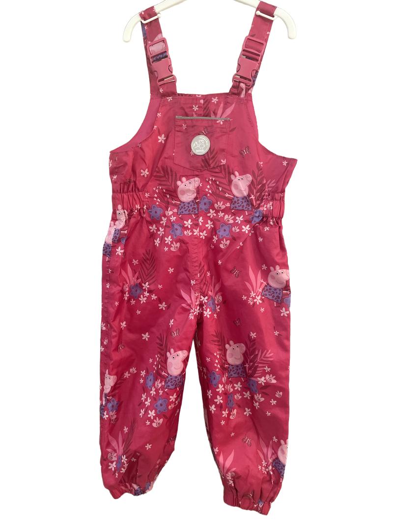 Preloved Regatta Great Outdoors - Pink Peppa Pig Waterproof Trousers (9-12m)