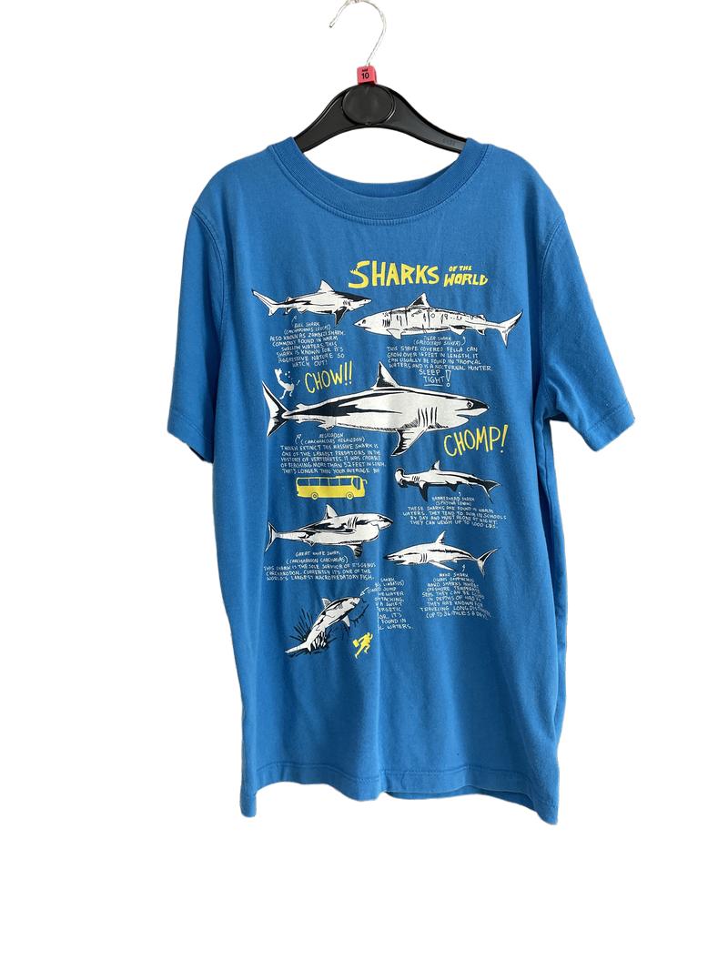 Preloved Gap Kids - Blue Shark Shirt (10-11y)