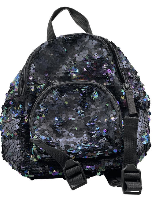 Preloved Unknown Brand - Black Sequin Mini Backpack Ruck Sack - Accessories