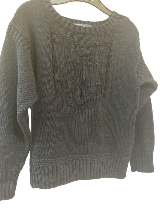 Preloved Polo Ralph Lauren - Navy Knit Jumper (4-5y)