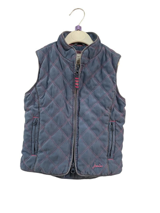 Preloved Joules - Blue Quilted Gilet Tank Vest (3-4y)