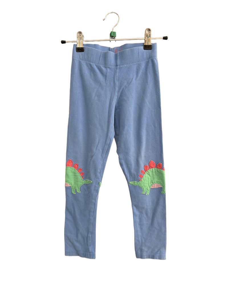 Preloved Boden - Blue Dinosaur Appliqué Leggings (5-6y)