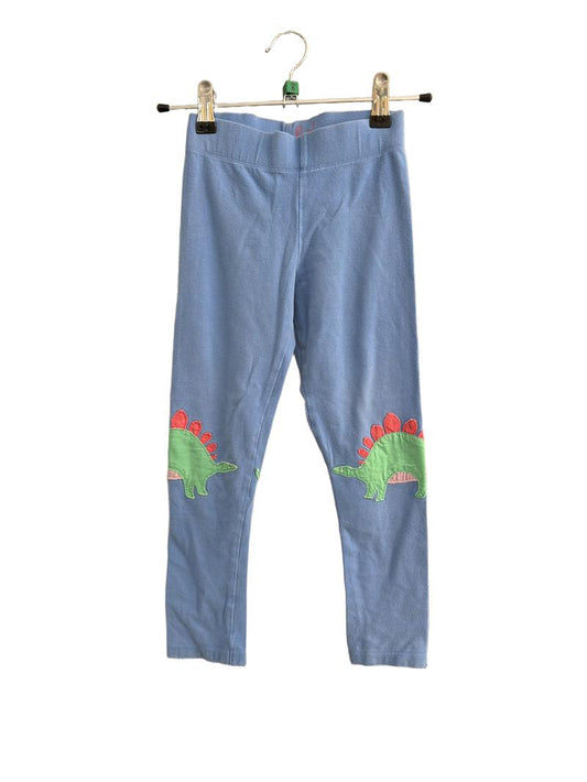 Preloved Boden - Blue Dinosaur Appliqué Leggings (5-6y)