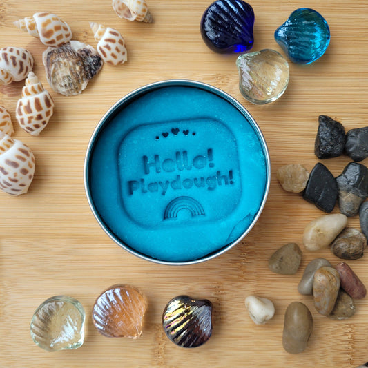 Ocean Blue Playdough - Hello! Playdough!