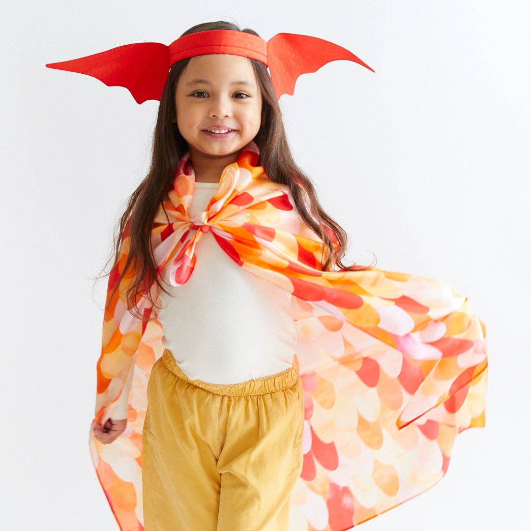 Sarah's Silks - Red Dinosaur Playsilk