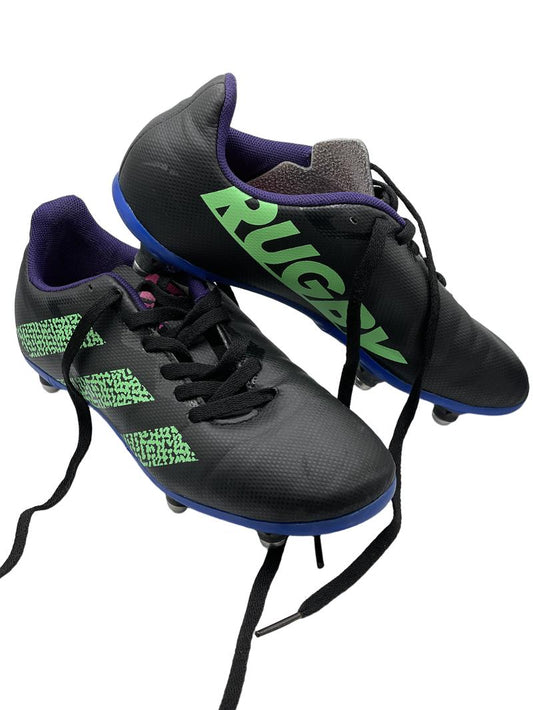 Preloved Adidas - Black Green Rugby Shoes Boots (2 UK) - Shoes