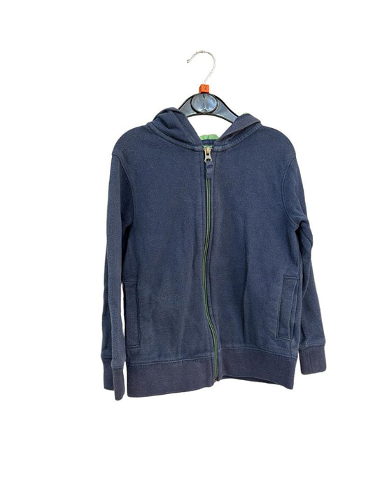 Preloved Mini Boden - Blue Knit Zip Hoodie Cardigan (4-5y)