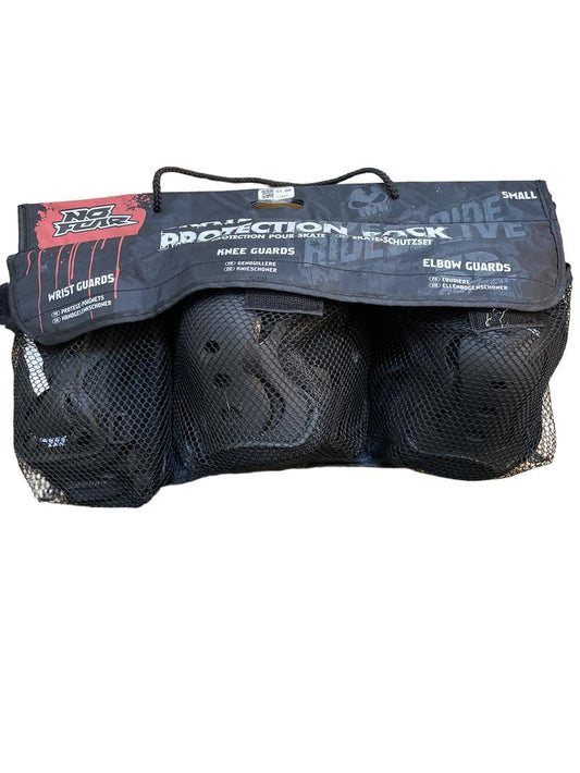 Preloved Toys - Skate Protection Pack - Wrist, Knee, And Elbow Guards - No Fear (Small)