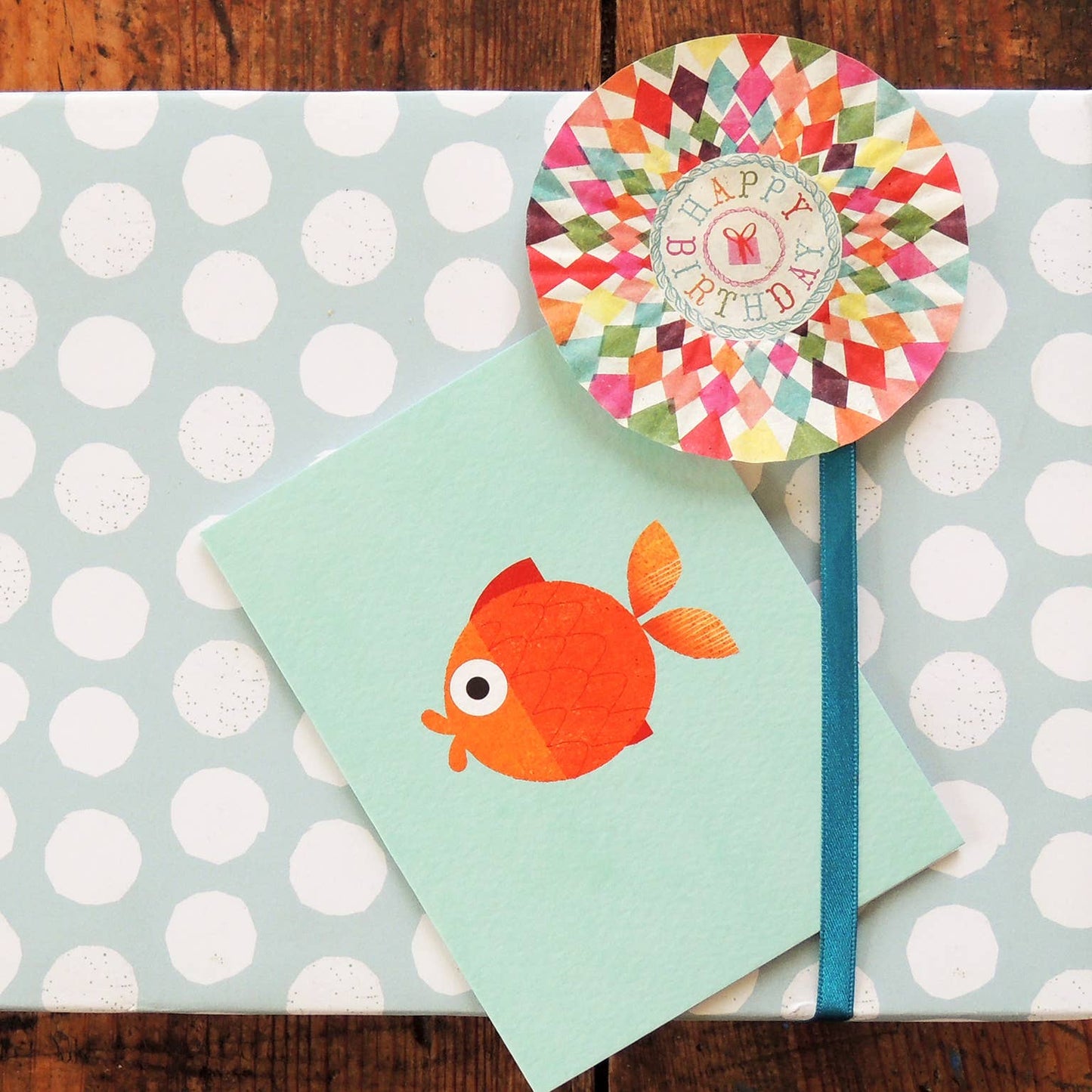 TW23 Mini Goldfish Greetings Card
