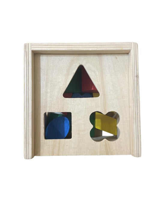 Preloved Toys - Wooden Shape Sorter Box - Melissa And Doug