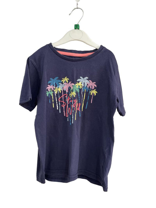 Preloved Mountain Warehouse - Navy Palm Tree Stay Wild Short-sleeved Tshirt (5-6y)
