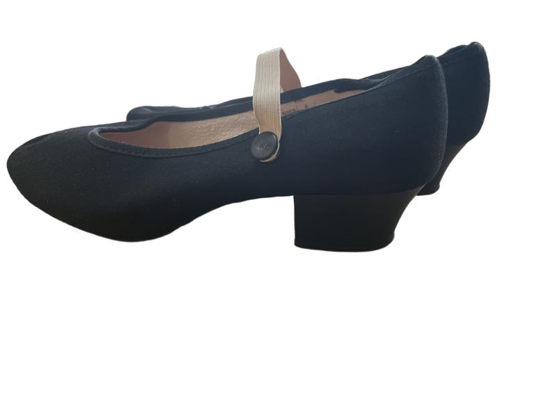 Preloved Bloch - Black Low Heel Canvas Dance Shoes. (3 UK)