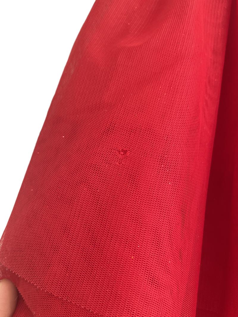 Preloved H&M - Red Sparkly Skirt. (7-8y)