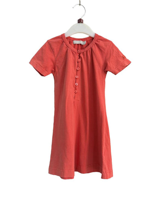 Preloved Imps & Elfs - Red Short-sleeved Jersey Dress, 92 Cm (2-3y)