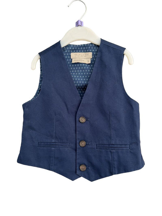 Preloved John Lewis - Navy Waistcoat (3y)