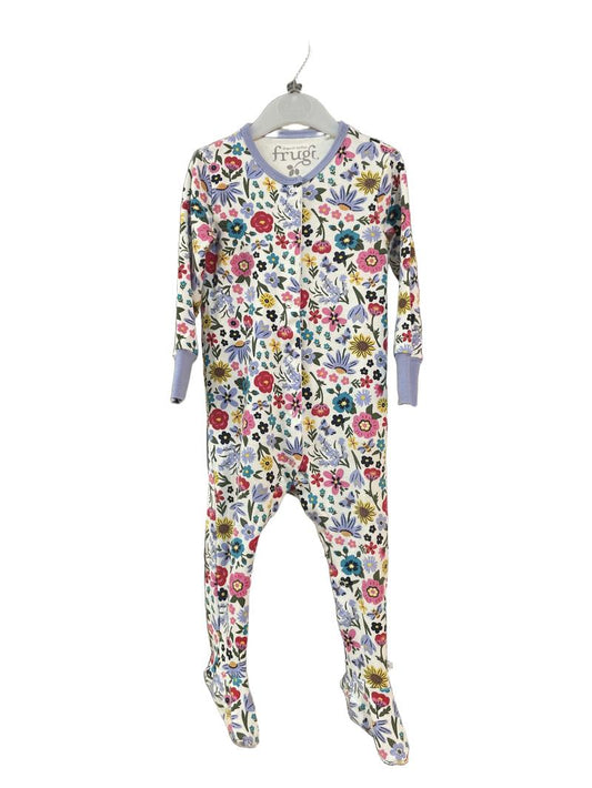 Preloved Frugi - Floral Print Long Sleeve Onesie (12-18m)