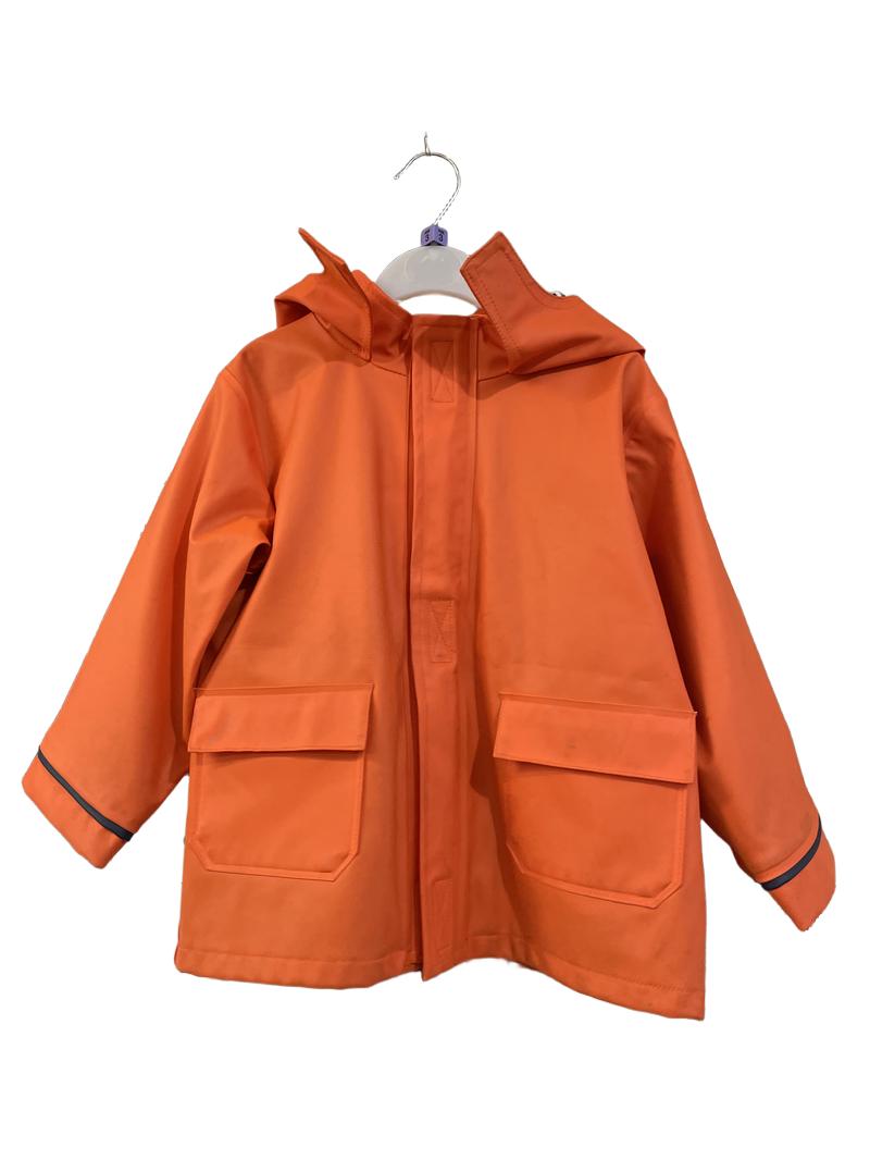 Preloved Jojo Maman Bebe - Jacket - Orange Fox Rain Jacket Waterproof  (3-4y)