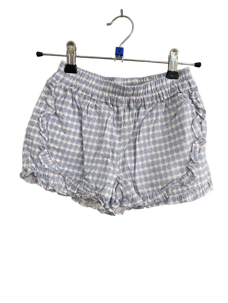 Preloved Neck & Neck - Blue White Ruffle Shorts (6-7y)