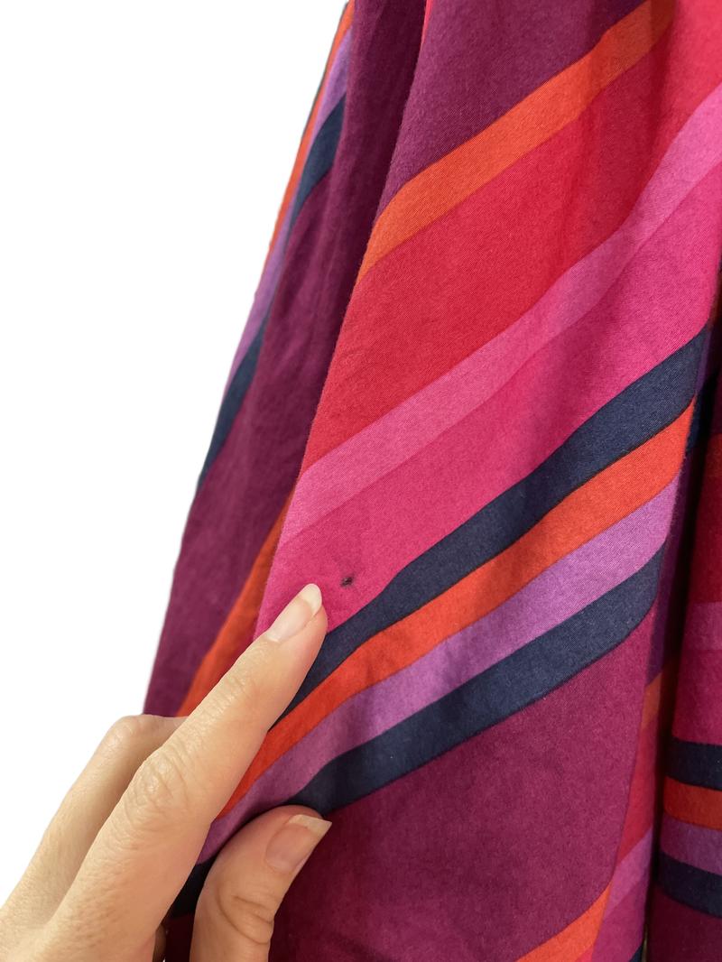 Preloved Monsoon - Pink Red Striped Sleeveless Dress (3-4y)