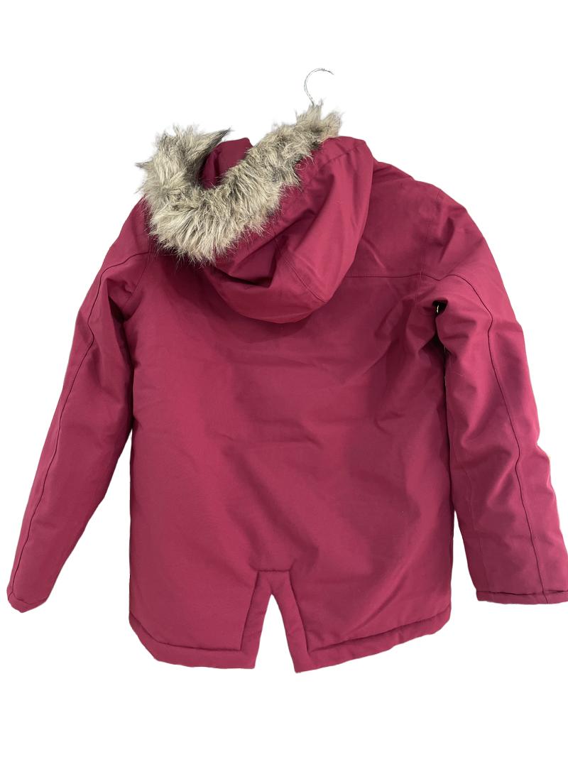 Preloved Tog24 - Raspberry Pink Waterpoof Parka With Fleece-lined Hood (12-13y)