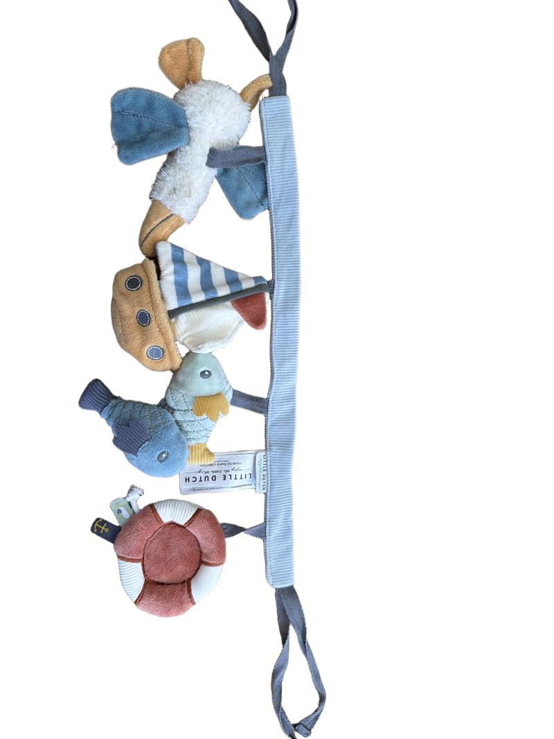 Preloved Toys - Plush Ocean Beach Mobile, Garland, Or Pram Toy - Little Dutch