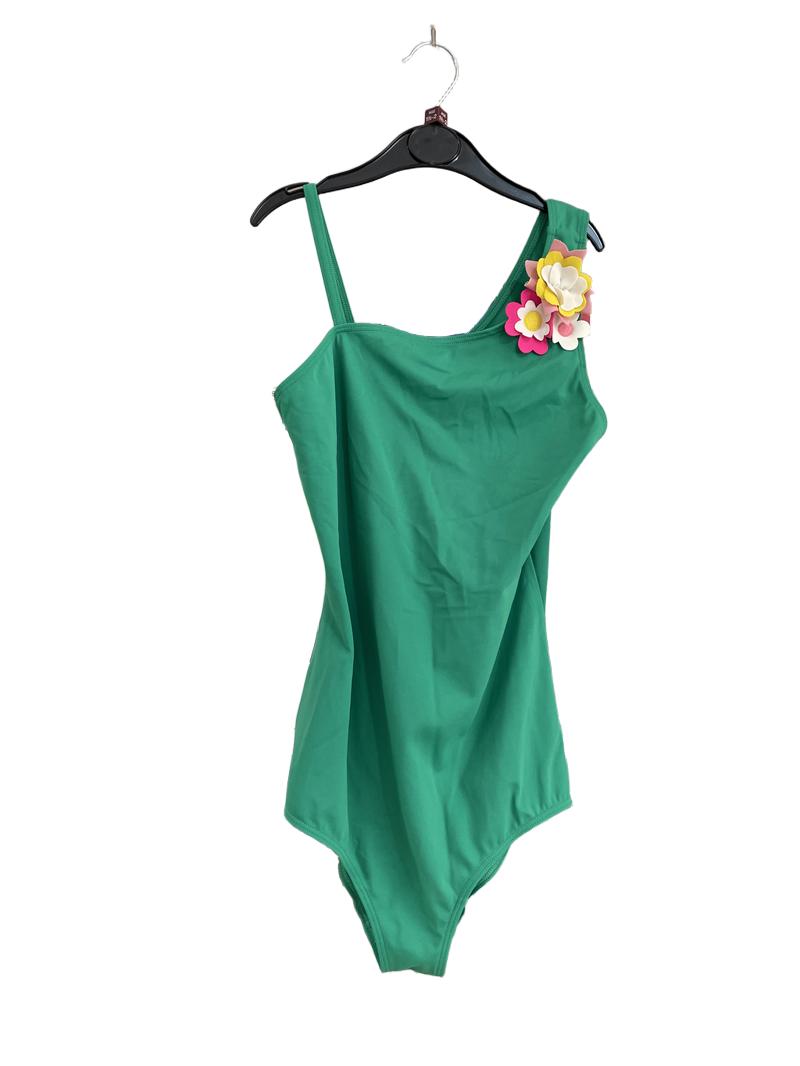 Preloved Boden - Green Flower Girl Swimsuit (13-14y)