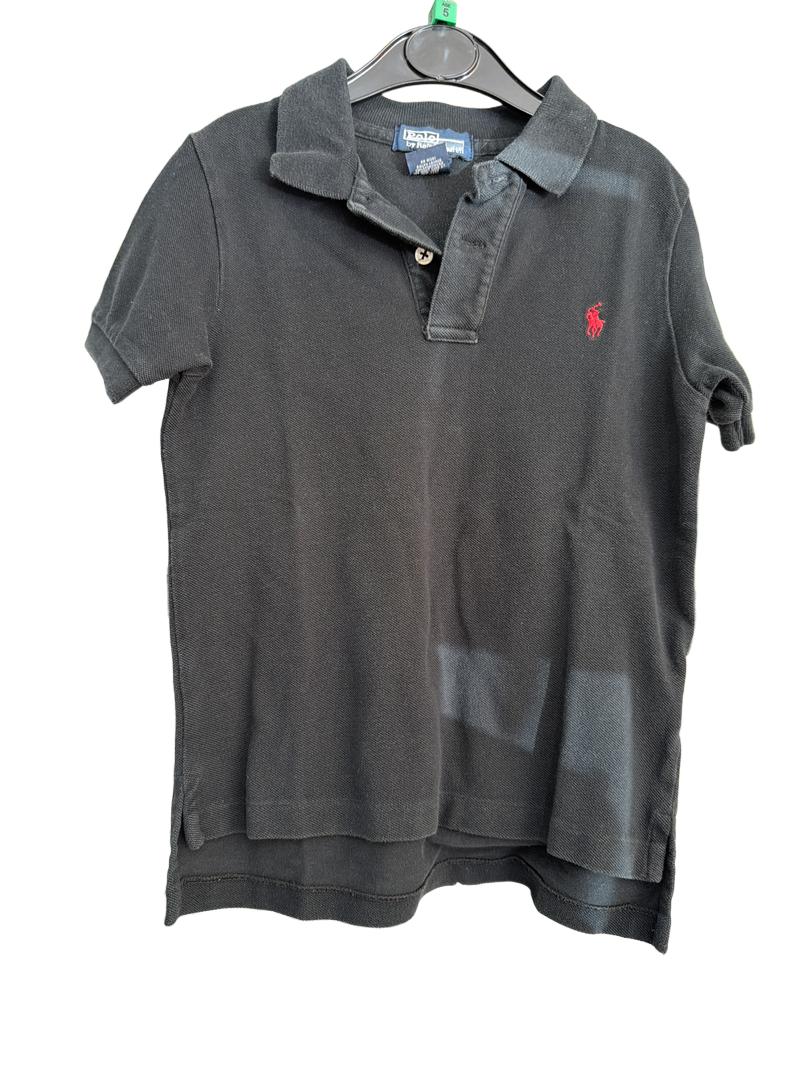 Preloved Polo Ralph Lauren - Black Short-sleeved Polo Shirt (5-6y)