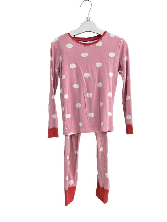 Preloved Mini Boden - Pink Polka Dot Long-sleeved Pyjamas (9-10y)