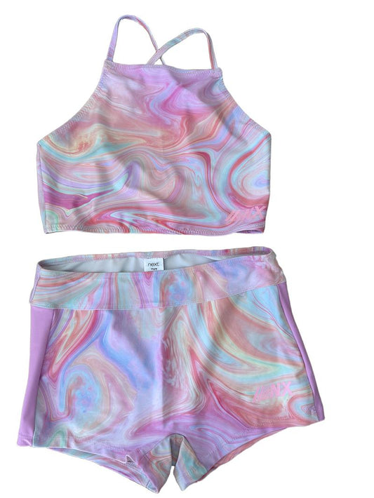 Preloved Next - Multicolour Pastel Shorts Bikini (11-12y)