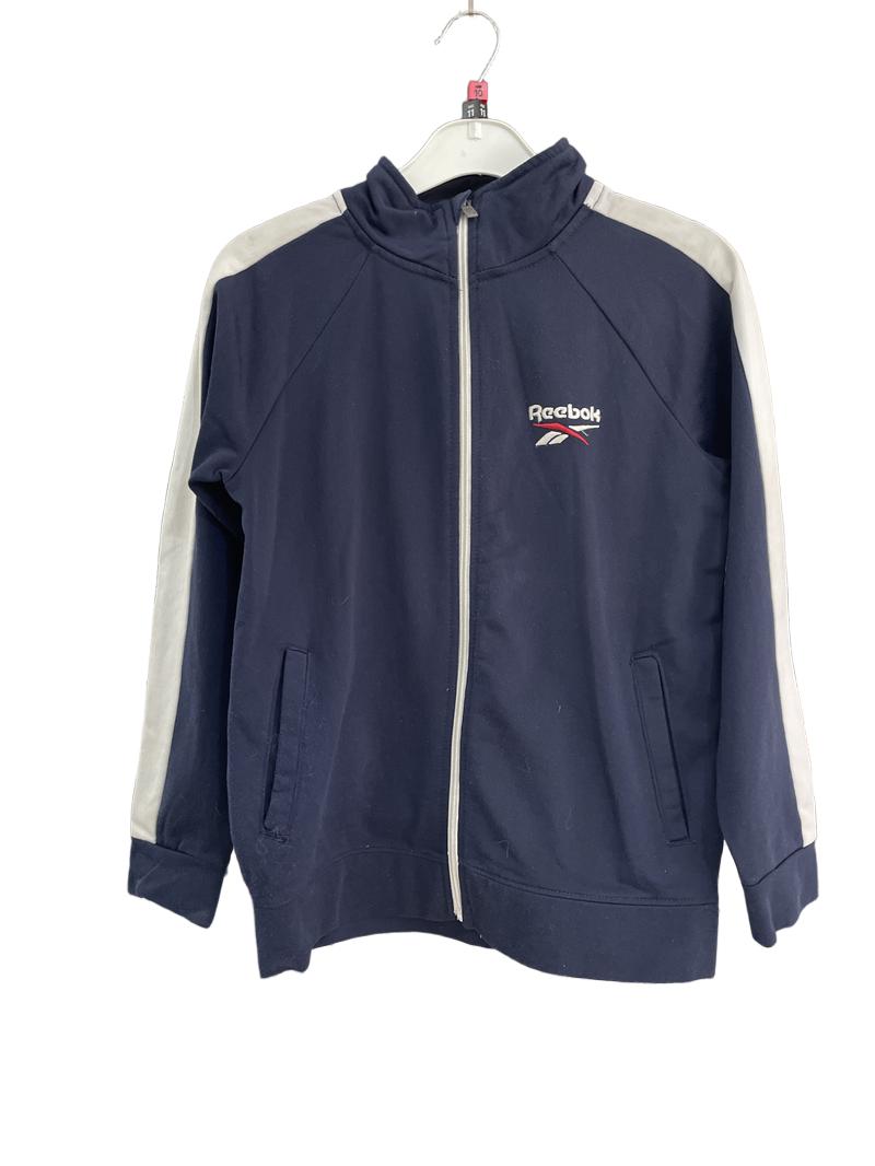Preloved Reebok - Navy White Stripe Track Suit Jacket (10-11y, 11-12y)