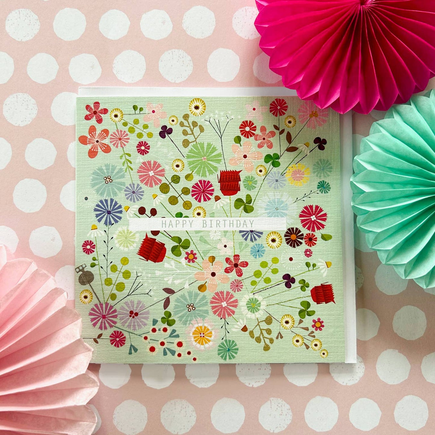 FL20 Floral Explosion Birthday Card