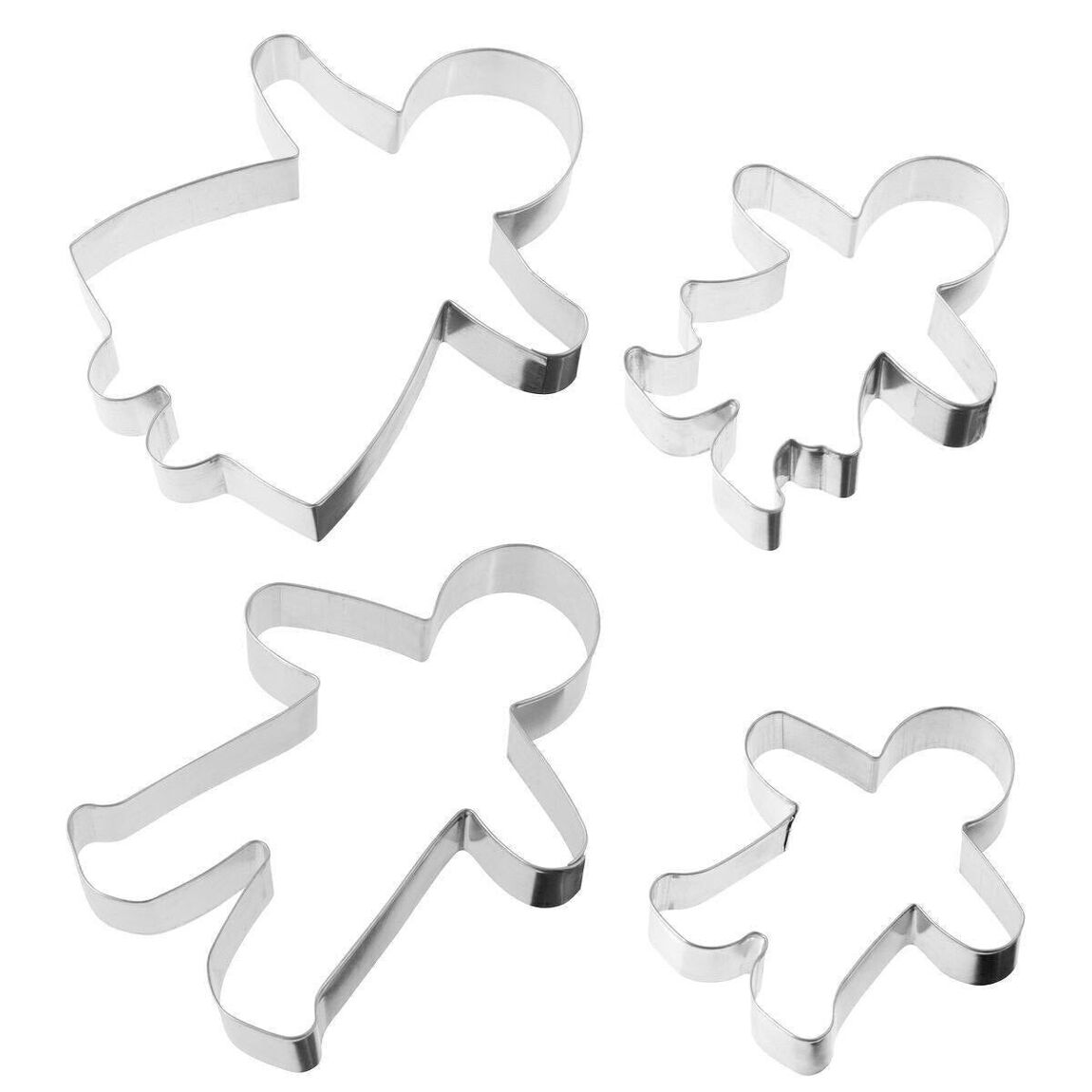 Set of 2 Zenker gingerbread man or woman cookie cutters