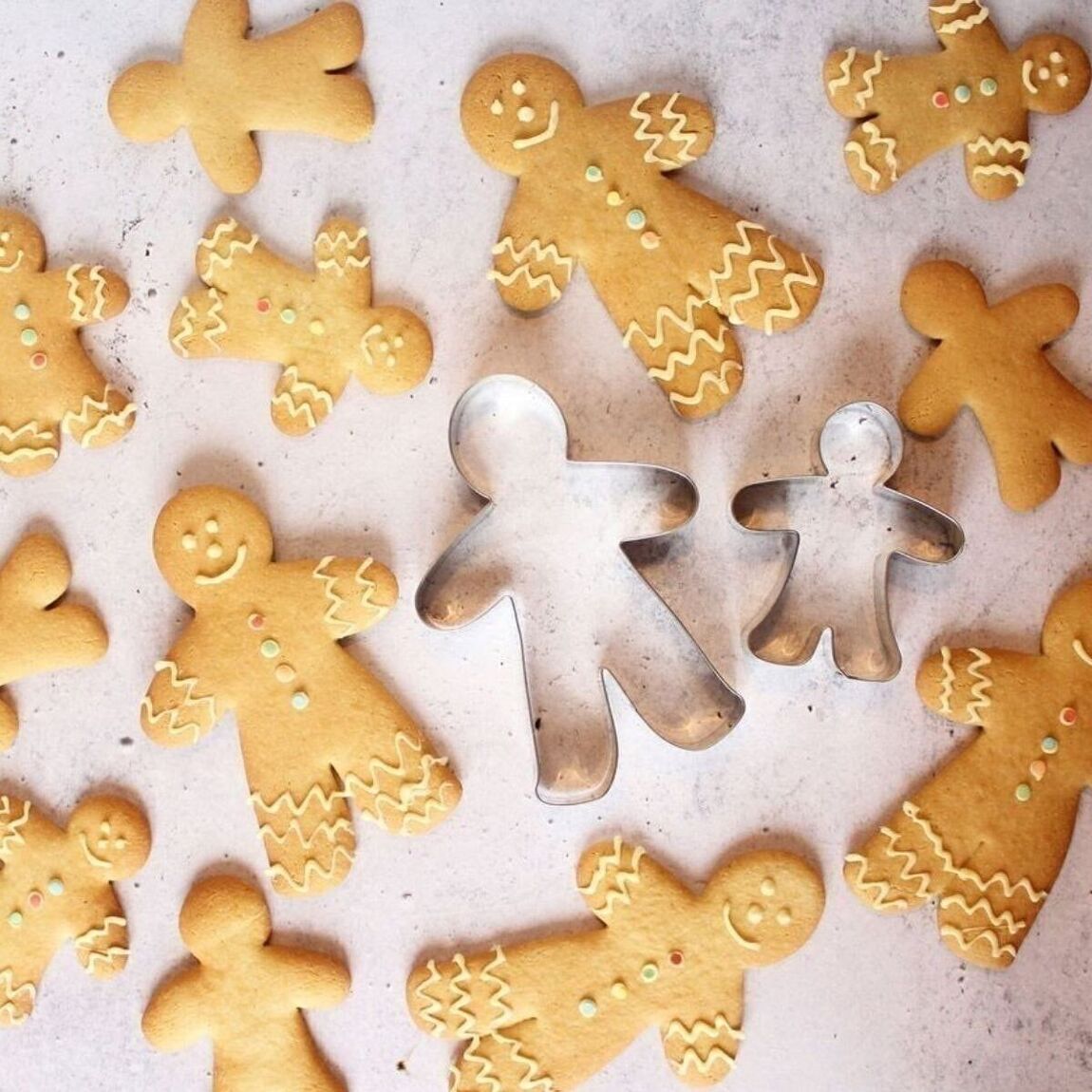 Set of 2 Zenker gingerbread man or woman cookie cutters