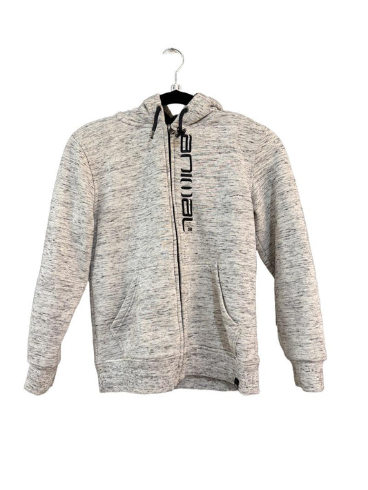 Preloved Animal  - Gray Heather Fleece-lined Zip Hoodie (9-10y)