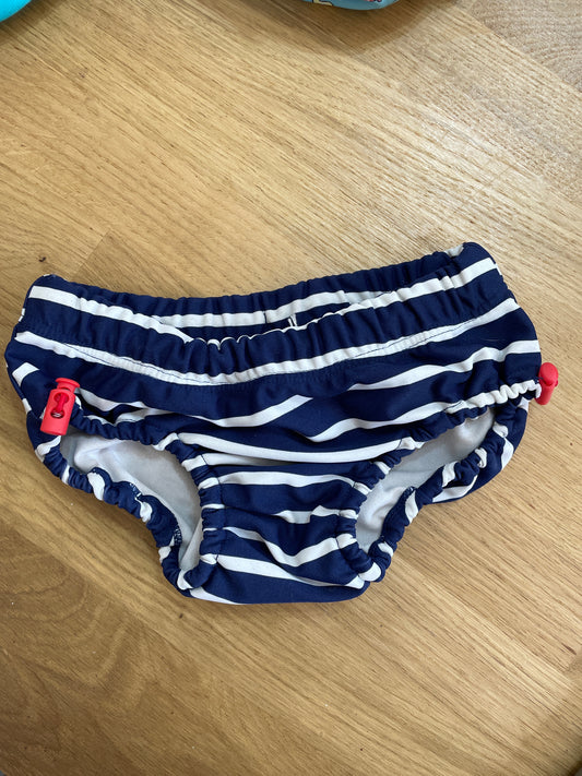 Polarn O Pyret swim nappy navy stripe 1-2y