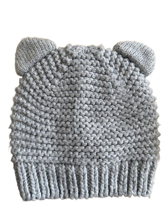 Preloved Baby Gap - Gray Chunky Knit Beanie, Size Small/Medium