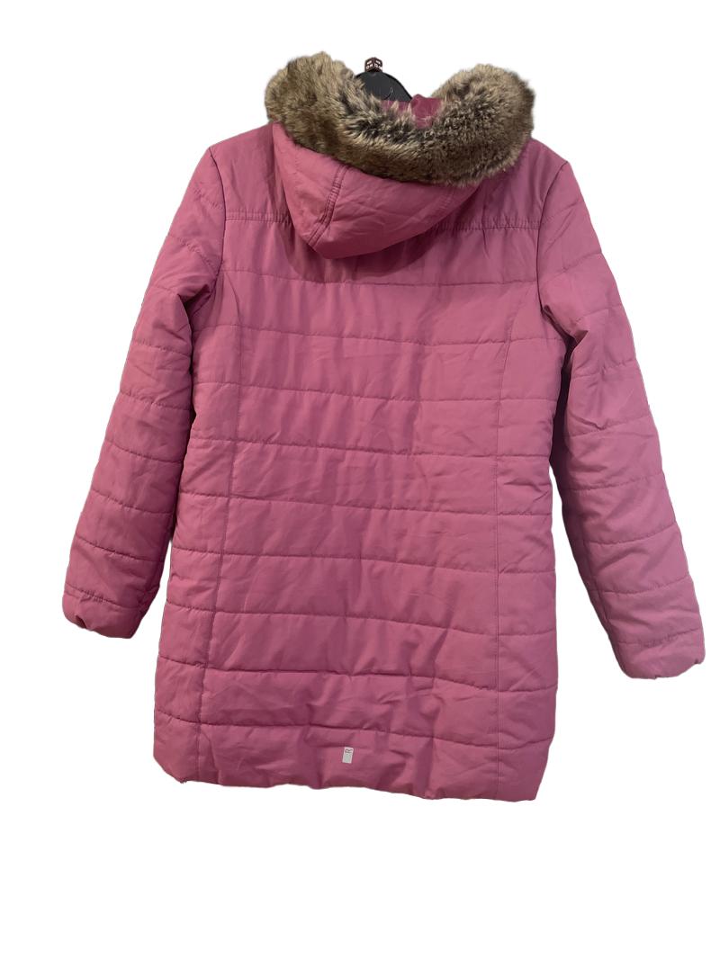 Preloved Regatta Great Outdoors - Pink Coat, Faux Fur Hood Trim. (13-14y)