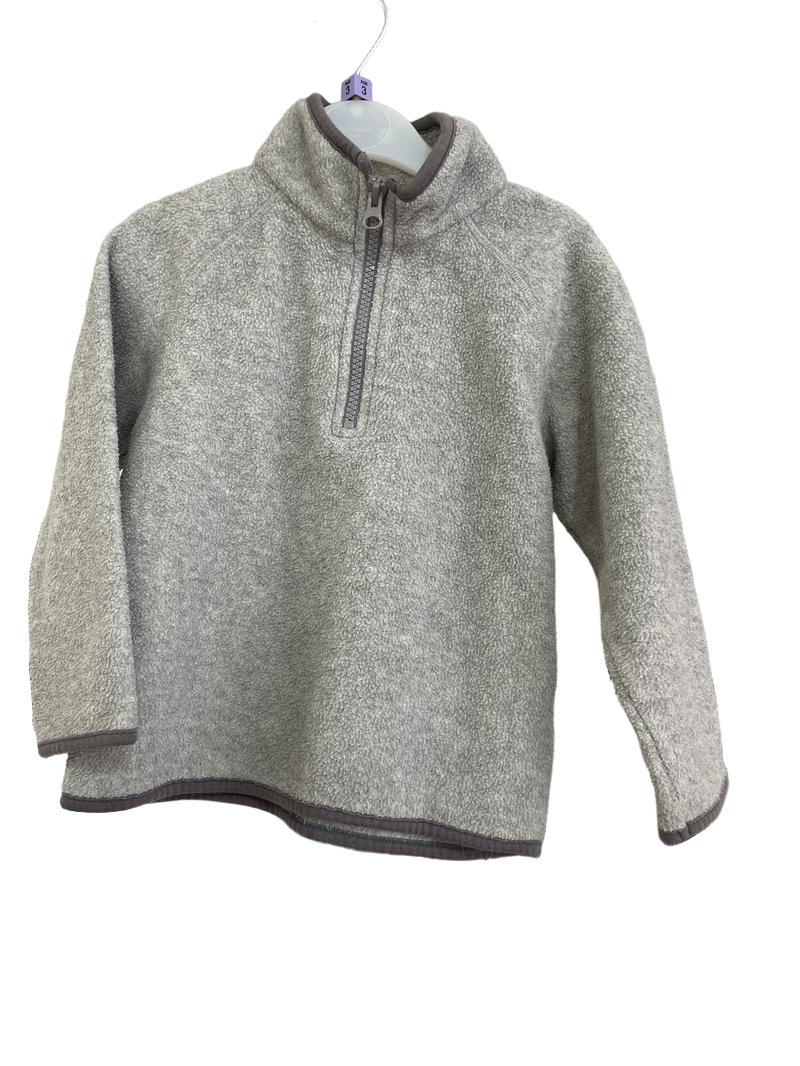 Preloved Marks & Spencer - Top - Gray Half Zip Fleece (3-4y)